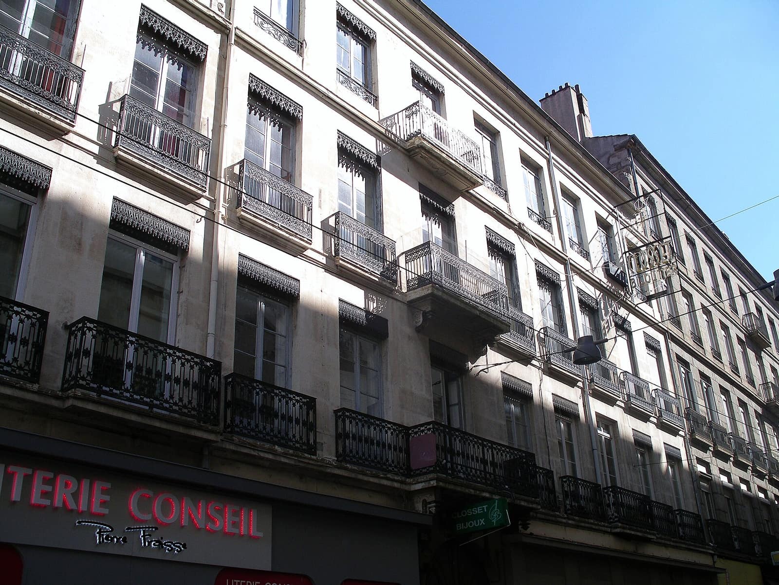 Immeuble ancien rue de la République à Saint-Étienne